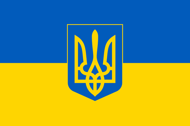 Uk & Ukrainian flag